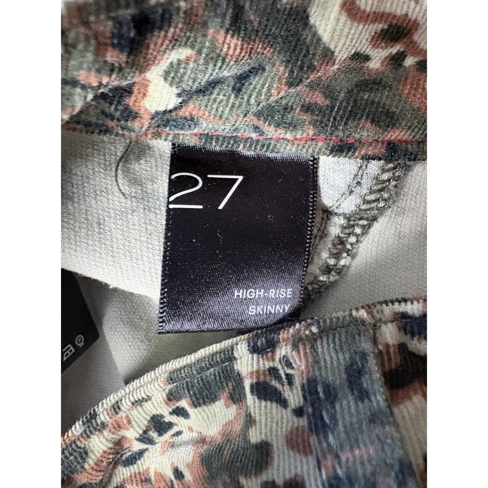 ANTHROPOLOGIE PILCRO High-Rise Skinny Pants Women's 27 Camo Button Fly Corduroy - Picture 4 of 8